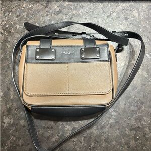 Rag&Bone Small Leather Crossbody Bag Coffe and Black